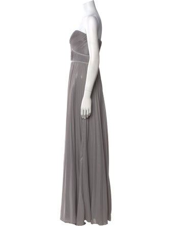 Marchesa Notte Strapless Long Dress