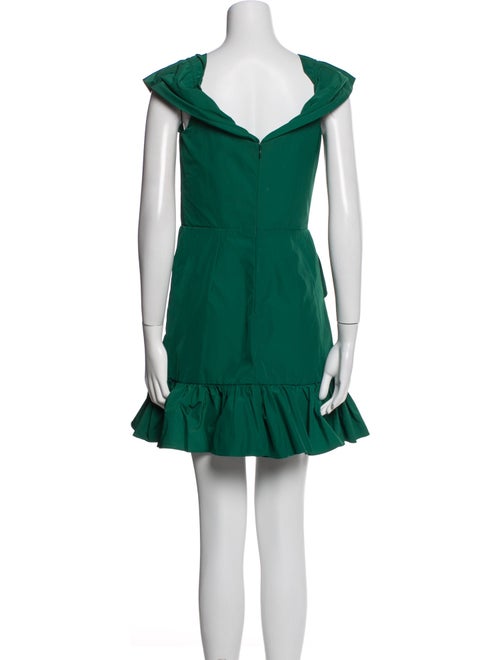 Marchesa Notte V-Neck Mini Dress