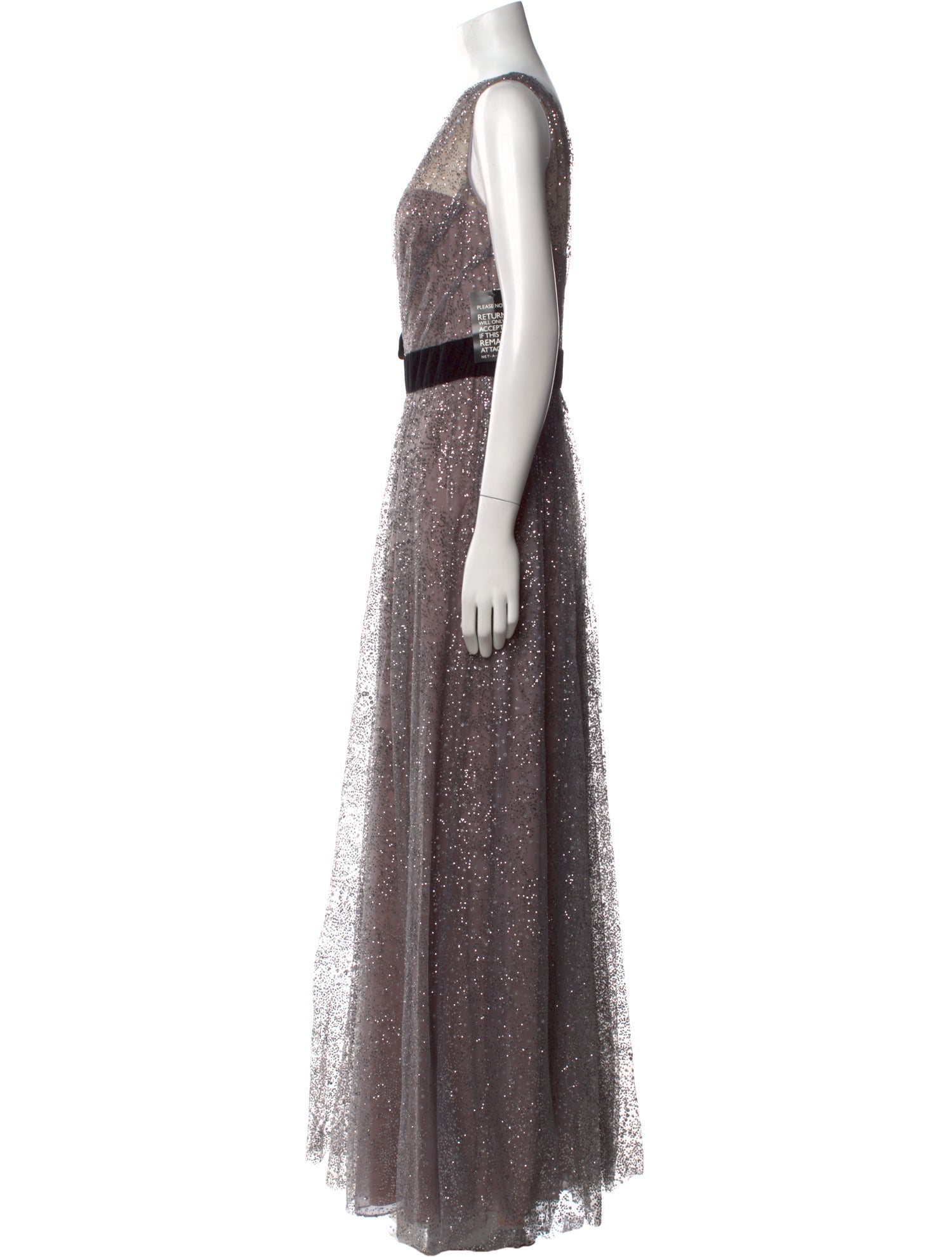 Marchesa Notte One-Shoulder Long Dress w/ Tags