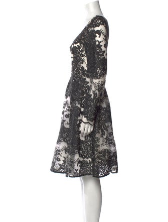 Marchesa Notte Nylon Knee-Length Dress