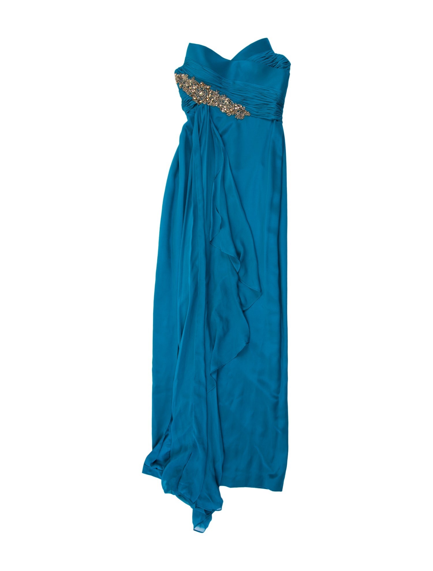Marchesa Notte Silk Long Dress w/ Tags
