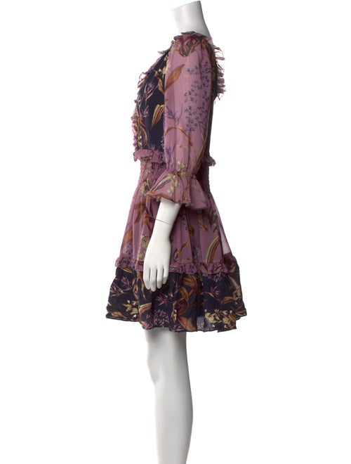 Marchesa Notte Printed Mini Dress