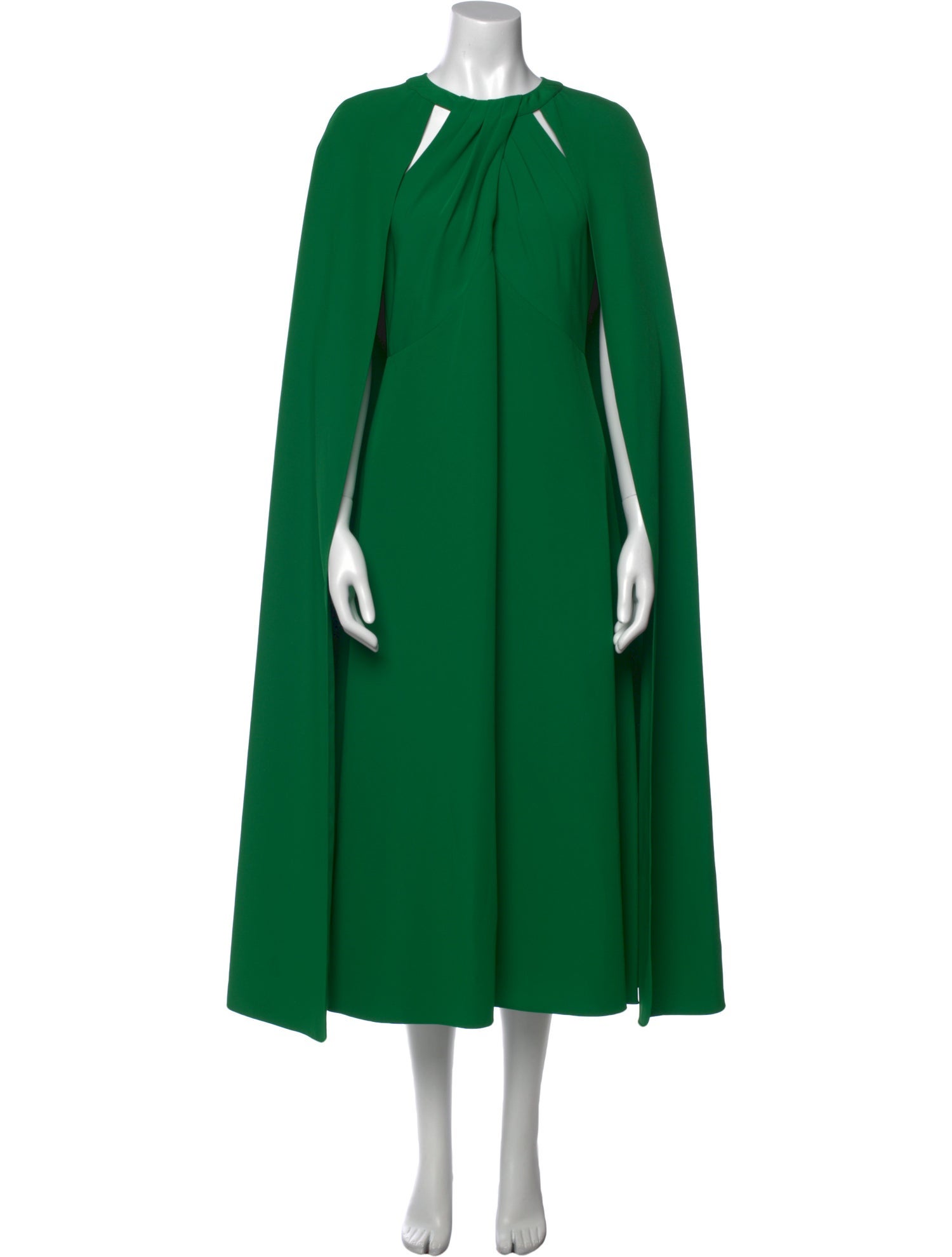 Marchesa Notte Crew Neck Long Dress