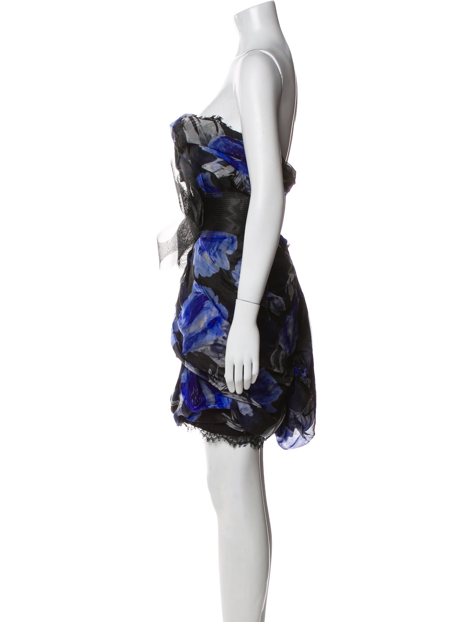 Marchesa Notte Silk Mini Dress