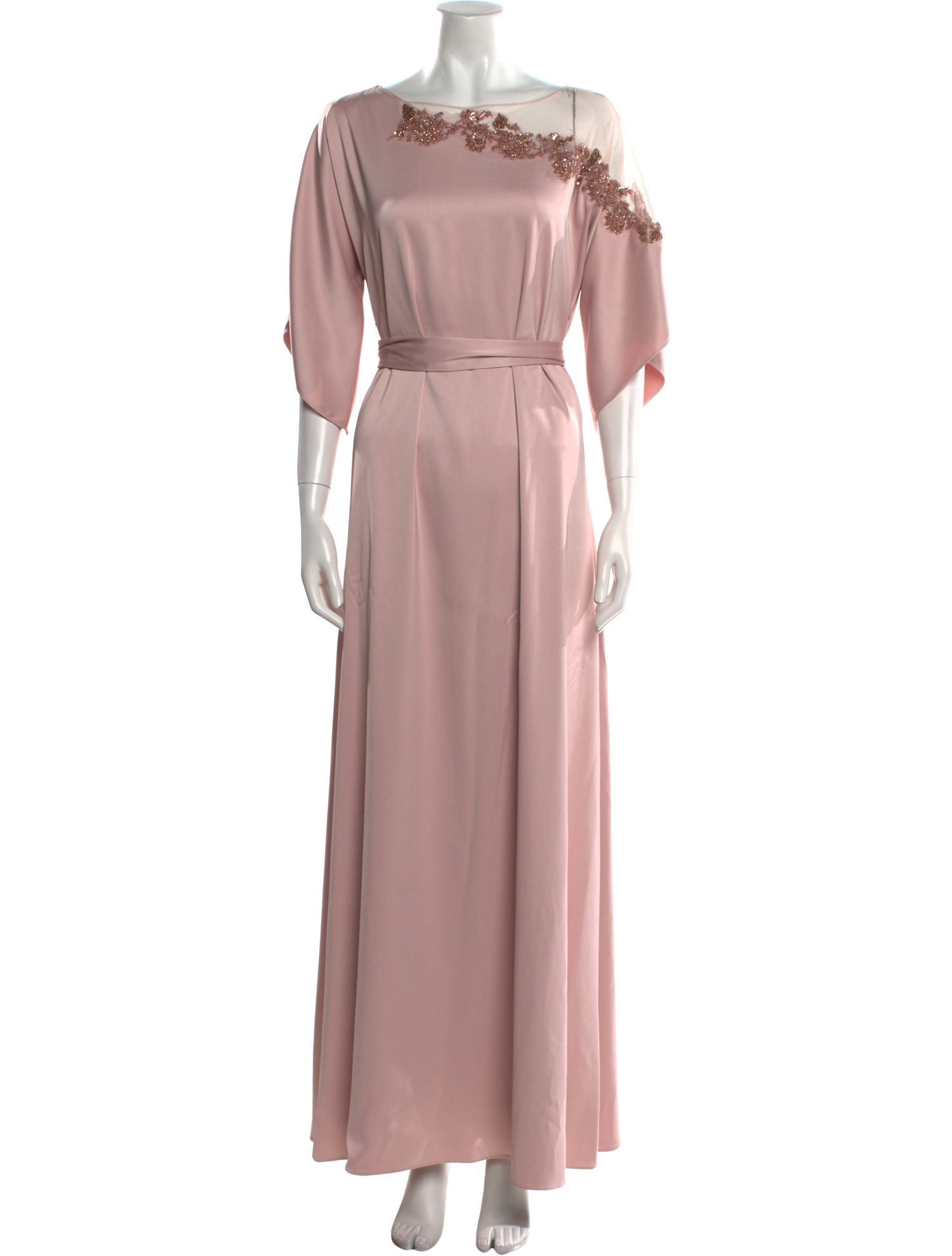 Marchesa Notte Scoop Neck Long Dress w/ Tags