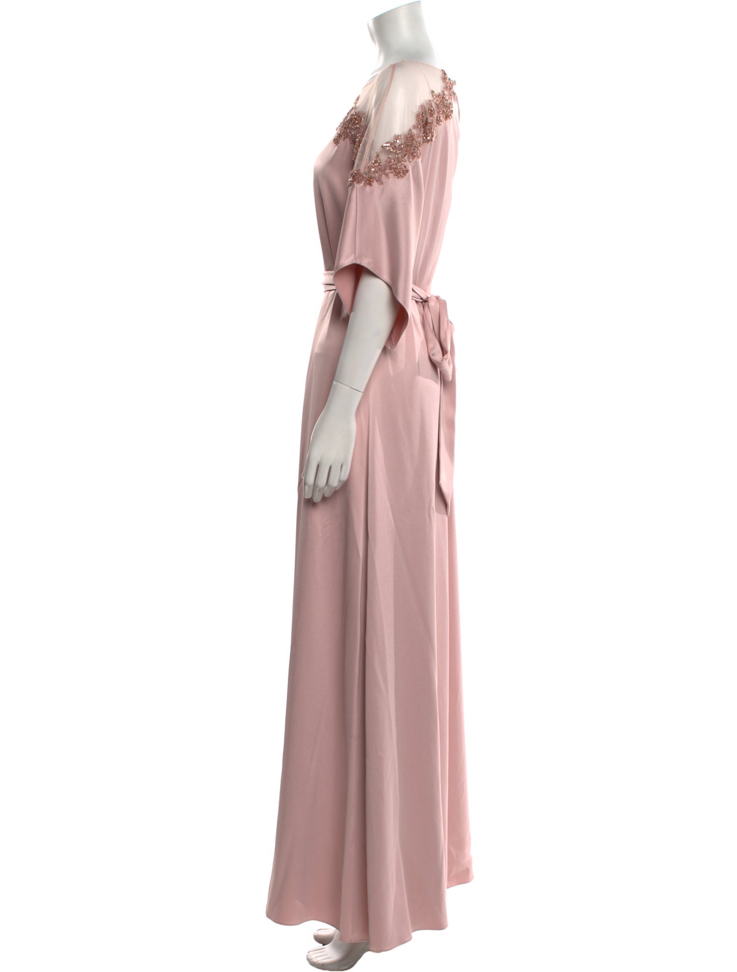 Marchesa Notte Scoop Neck Long Dress w/ Tags