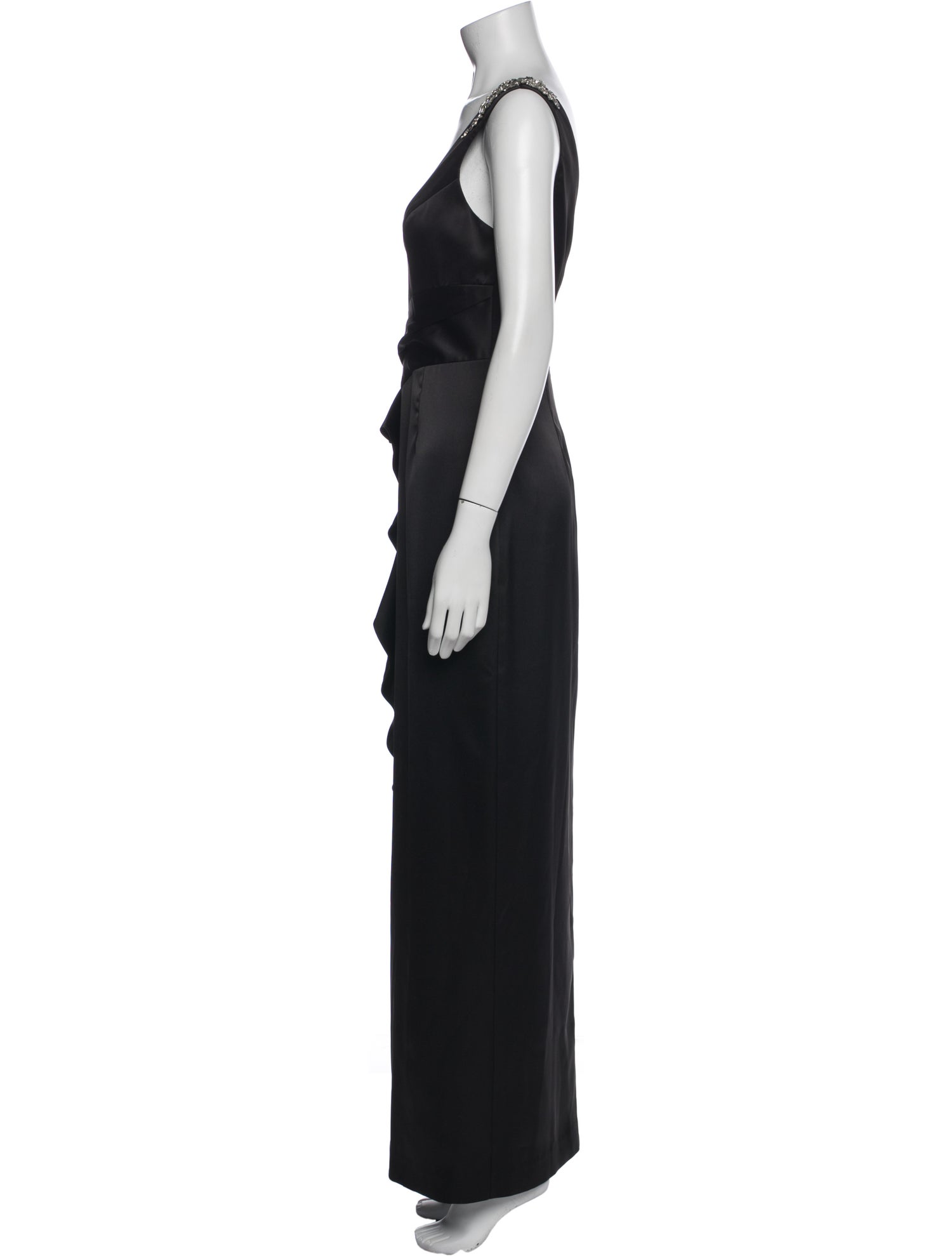 Marchesa Notte V-Neck Long Dress