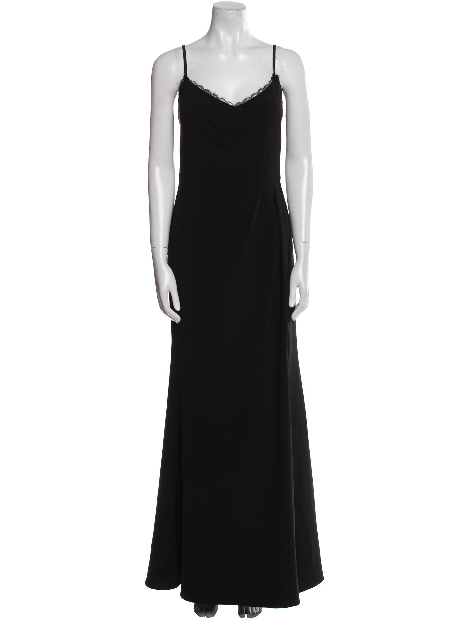 Marchesa Notte V-Neck Long Dress