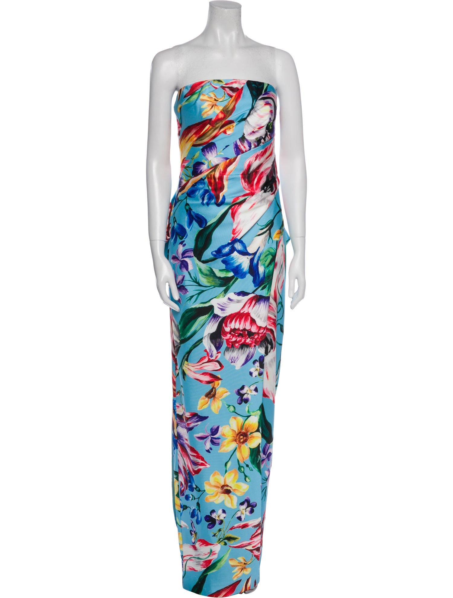 Marchesa Notte Printed Long Dress w/ Tags