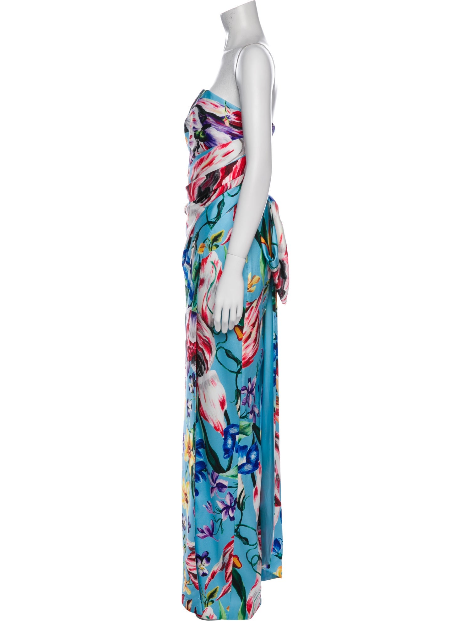 Marchesa Notte Printed Long Dress w/ Tags