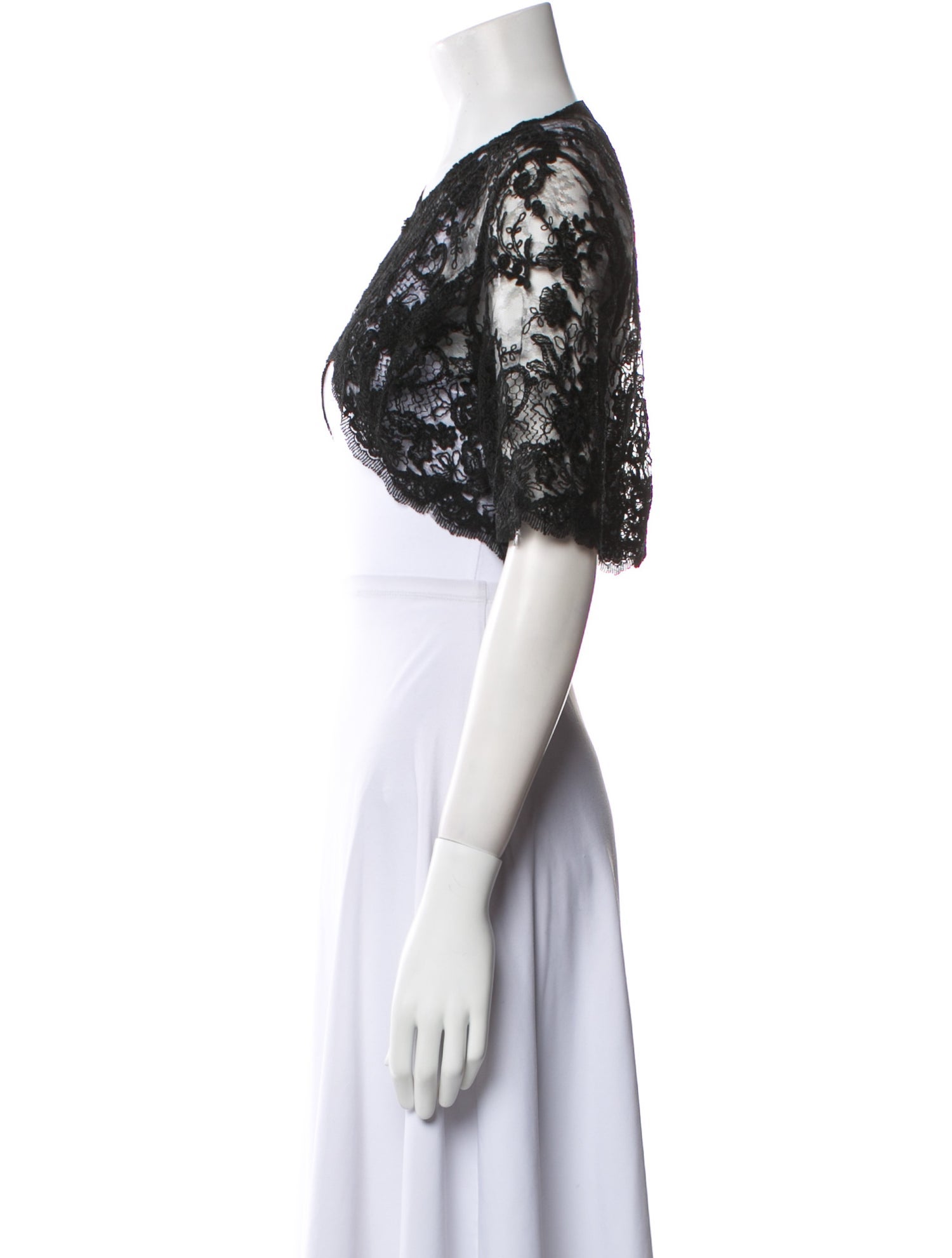 Marchesa Notte Nylon Lace Pattern Bolero