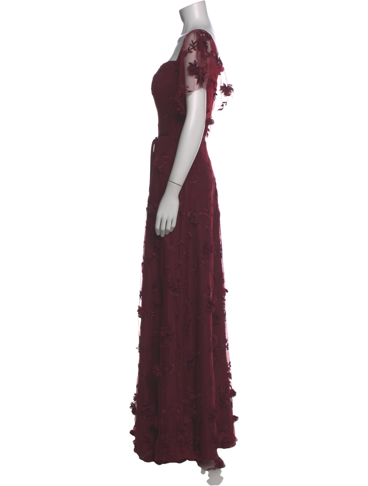 green emerald velvet dress Marchesa Notte Off-The-Shoulder Midi Dress, 6 / Pink main image 0