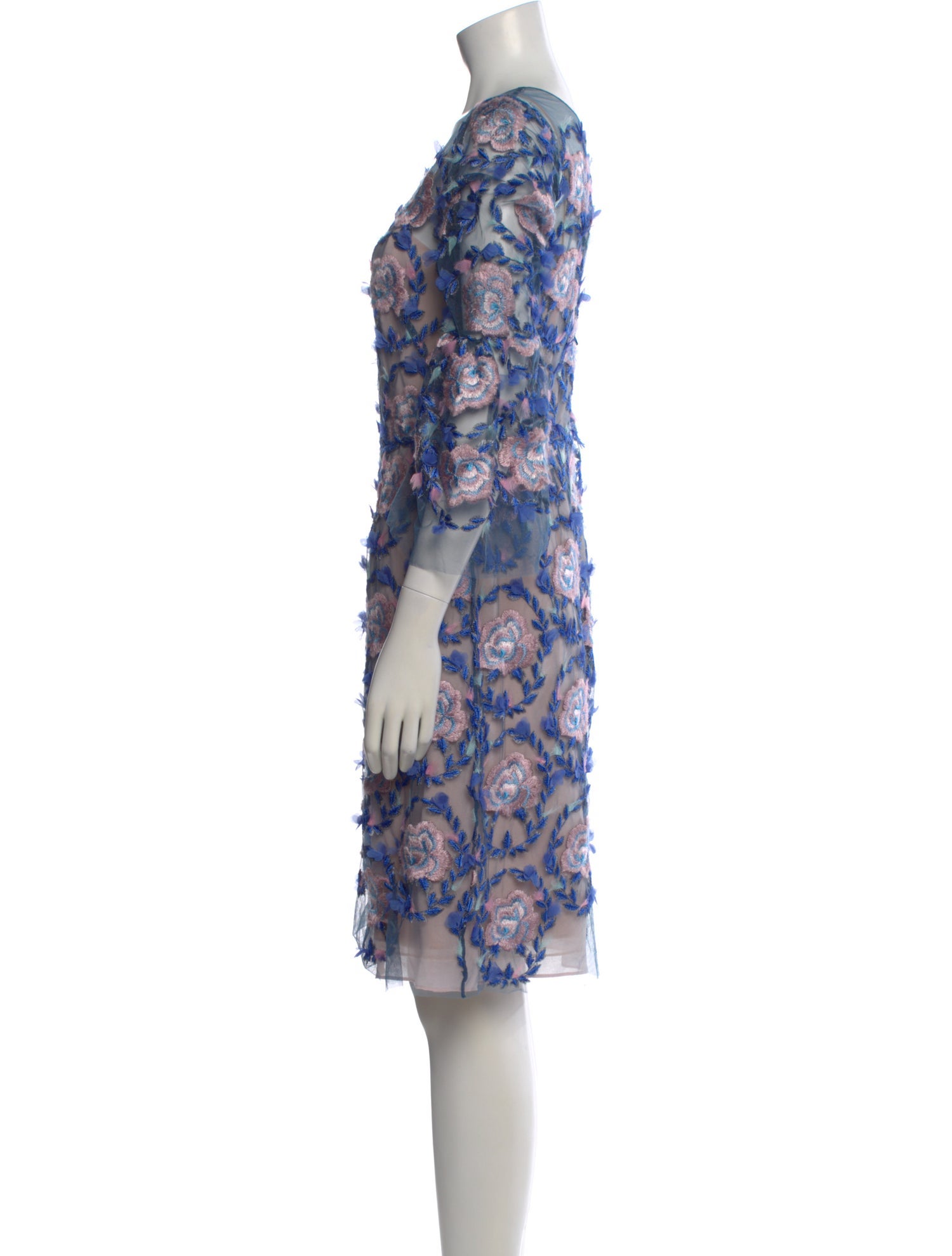 sachin and babi light blue dress Midi Cocktail Dresses