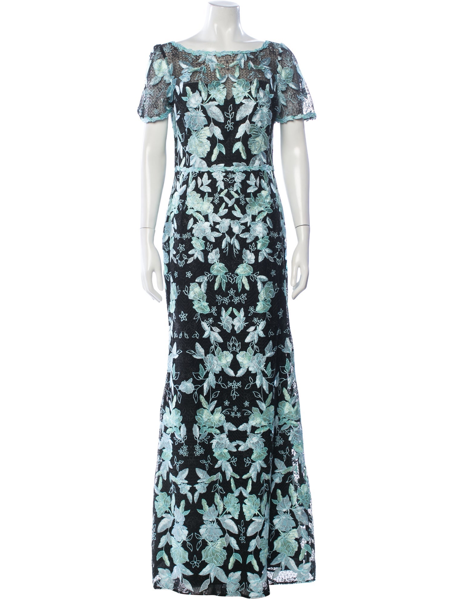 Marchesa Notte Floral Print Long Dress w/ Tags