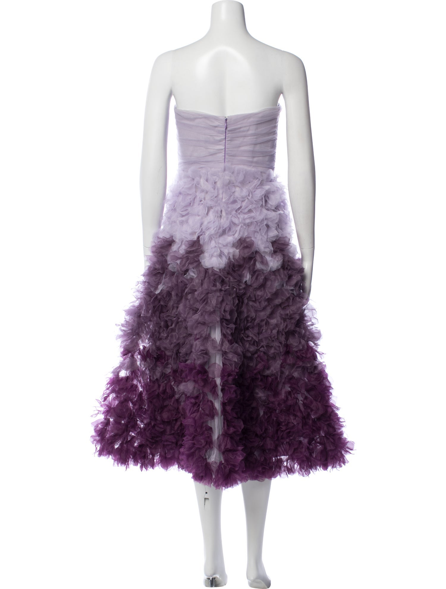 marchesa notte purple lace dress $795 Marchesa Notte Women's Purple Laced Sleeveless Scoop Neck Gown Dress Size 2