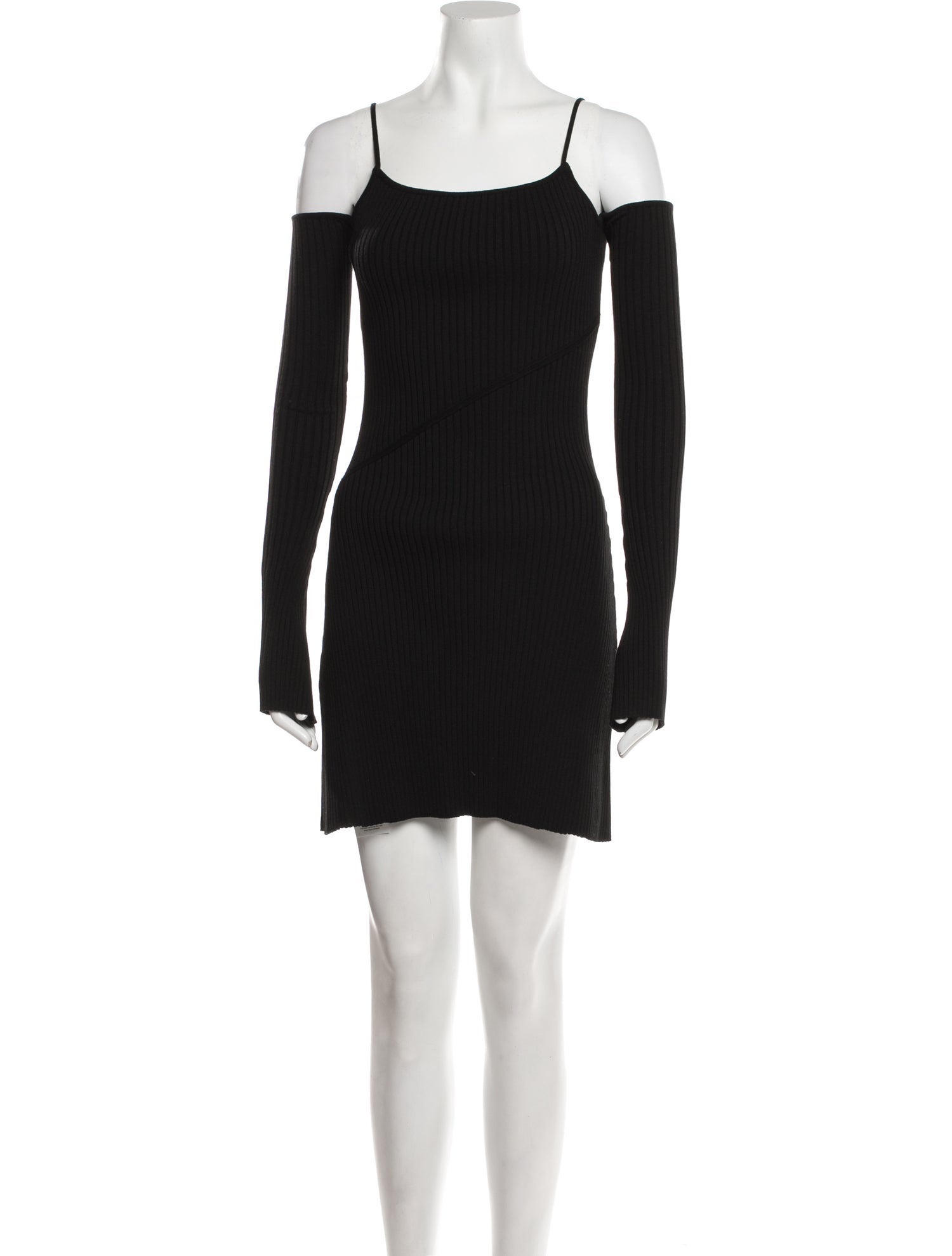 Mach & Mach Square Neckline Mini Dress