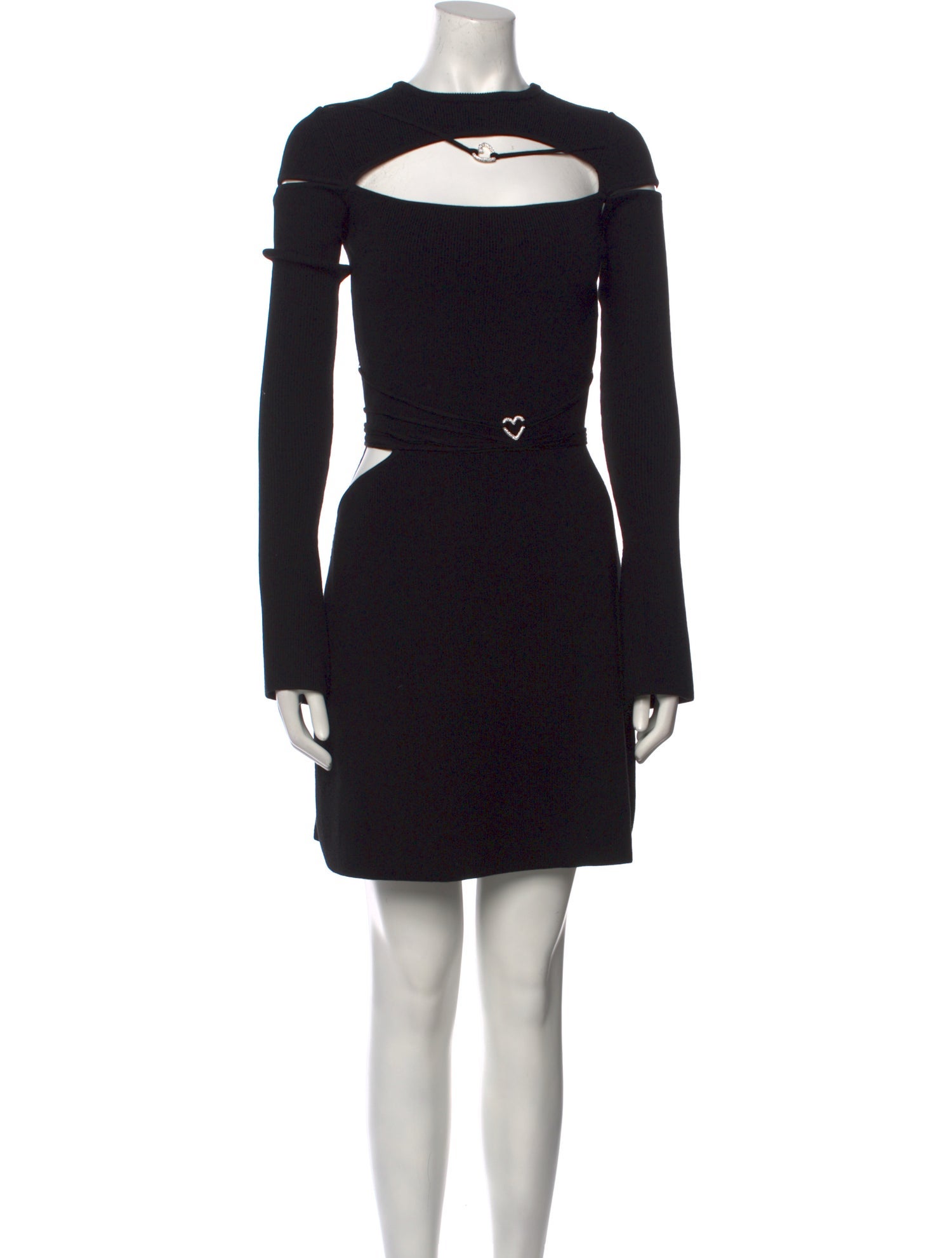 Mach & Mach Mock Neck Mini Dress