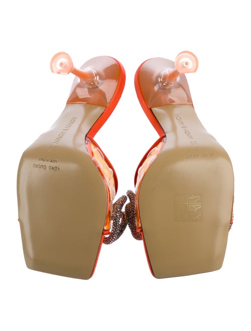 Mach & Mach Satin Bow Accents Slides