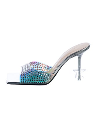 Mach & Mach PVC Crystal Embellishments Slides