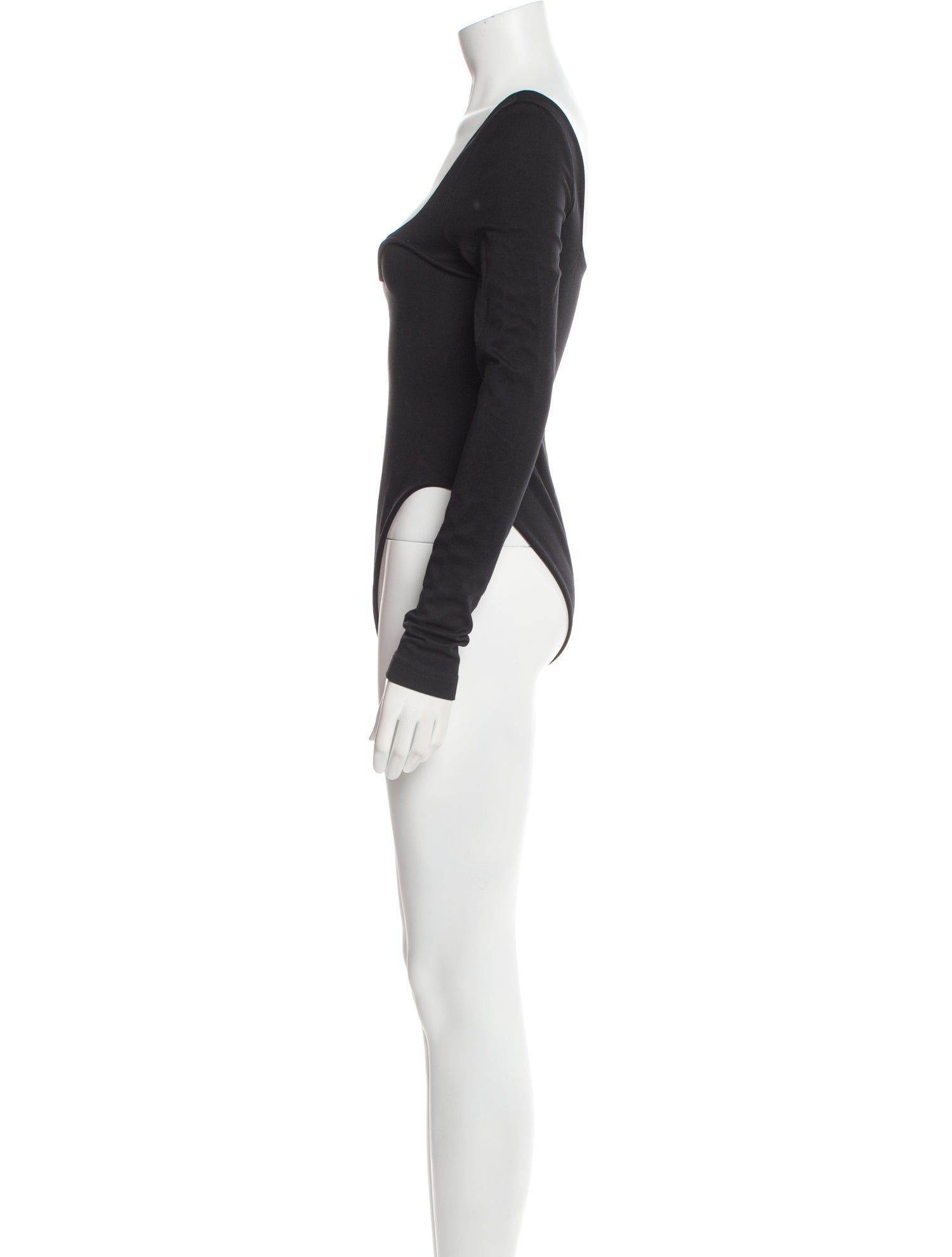 Mach & Mach Square Neckline Long Sleeve Bodysuit
