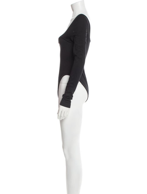 Mach & Mach Square Neckline Long Sleeve Bodysuit