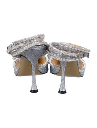 Mach & Mach Glitter Patterned D'Orsay Pumps