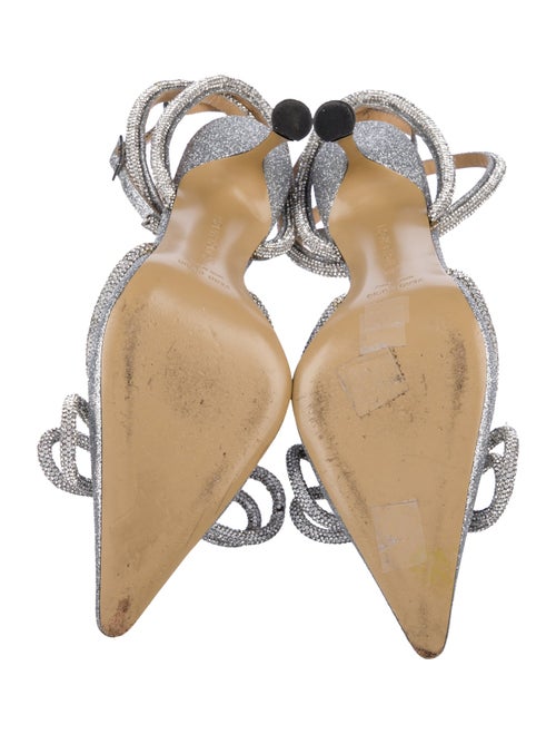 Mach & Mach Glitter Patterned D'Orsay Pumps