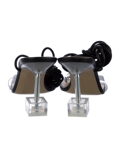 Mach & Mach PVC Crystal Embellishments Gladiator Sandals