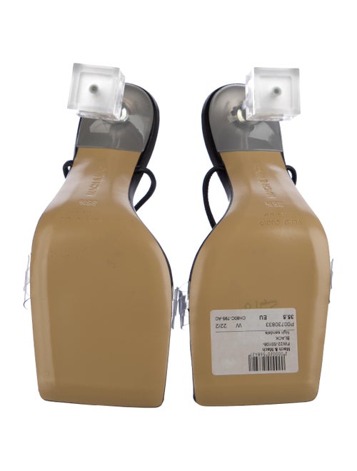 Mach & Mach PVC Crystal Embellishments Gladiator Sandals