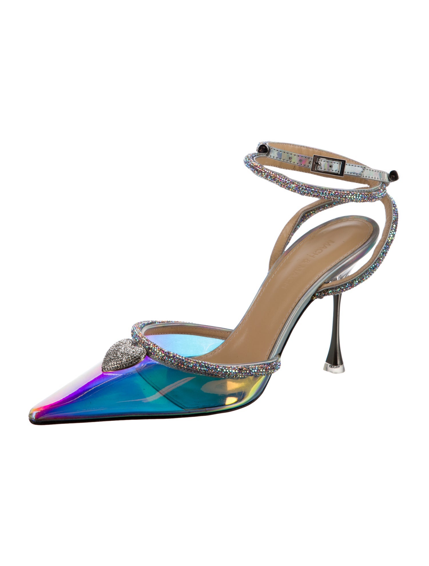 Mach & Mach Audrey PVC Slingback Pumps