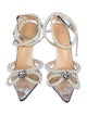Mach & Mach Faux Pearl Accents Crystal Embellishments D'Orsay Pumps