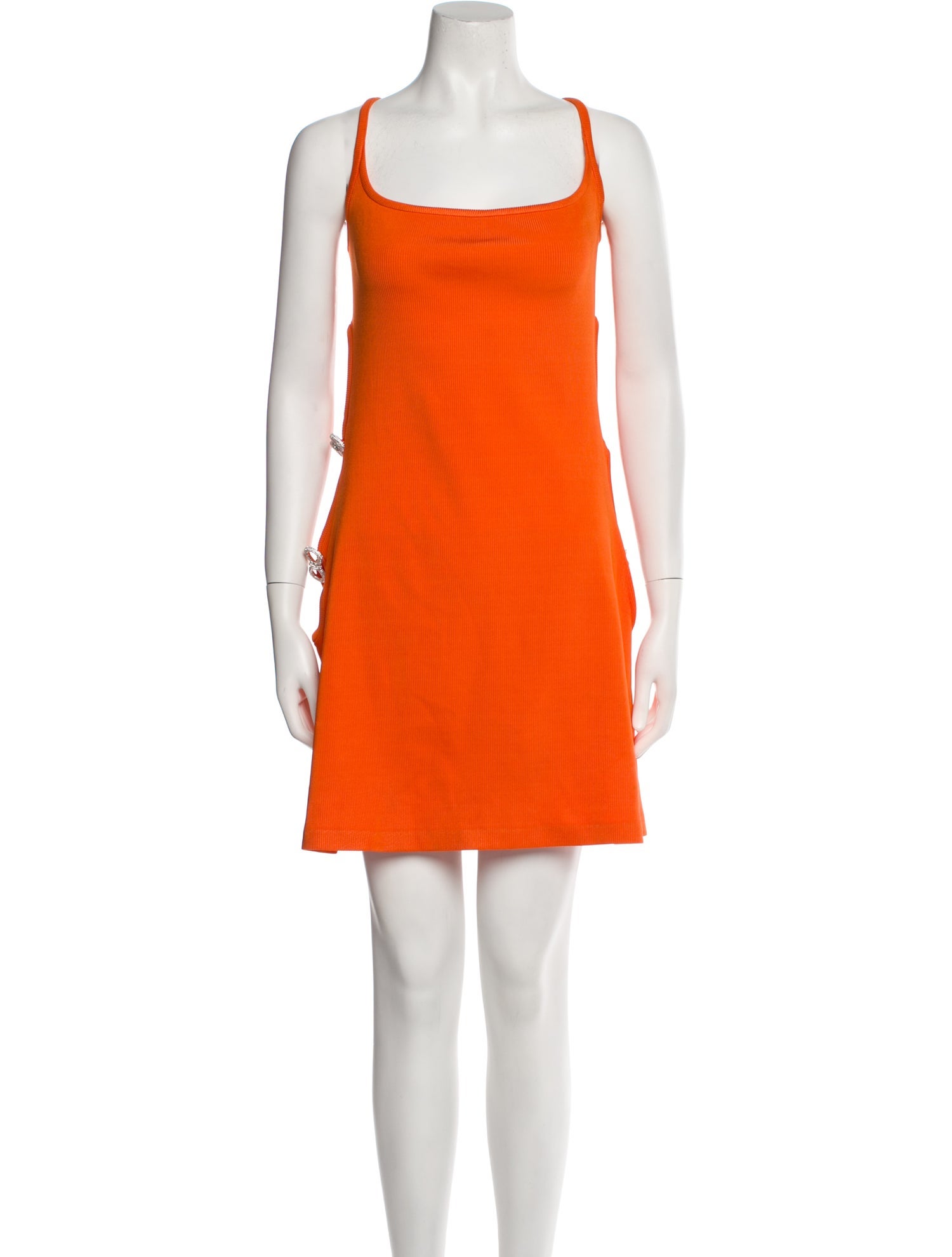 Mach & Mach Square Neckline Mini Dress