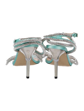 Mach & Mach Satin Sandals