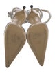Mach & Mach Satin Bow Accents D'Orsay Pumps