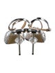 Mach & Mach PVC Crystal Embellishments Slingback Pumps
