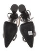Mach & Mach Satin Bow Accents D'Orsay Pumps