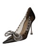 Mach & Mach PVC Crystal Embellishments Pumps