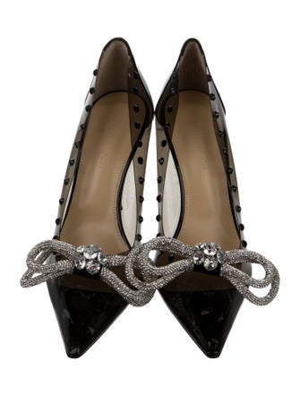 Mach & Mach PVC Crystal Embellishments Pumps