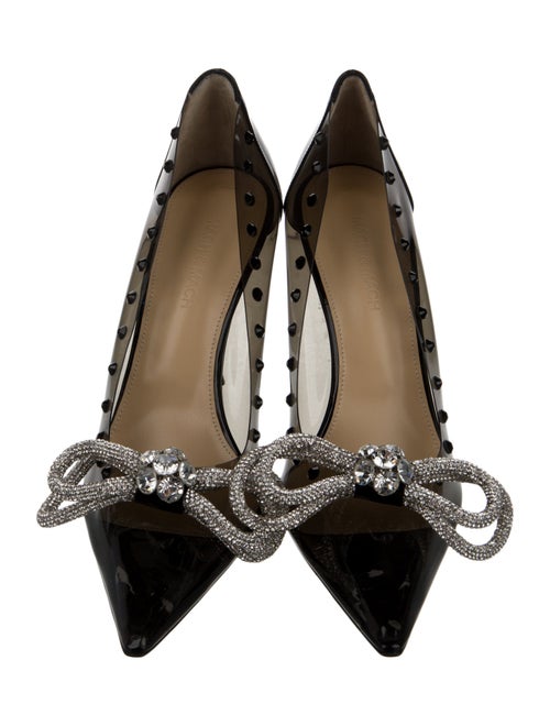 Mach & Mach PVC Crystal Embellishments Pumps