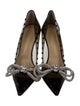 Mach & Mach PVC Crystal Embellishments Pumps