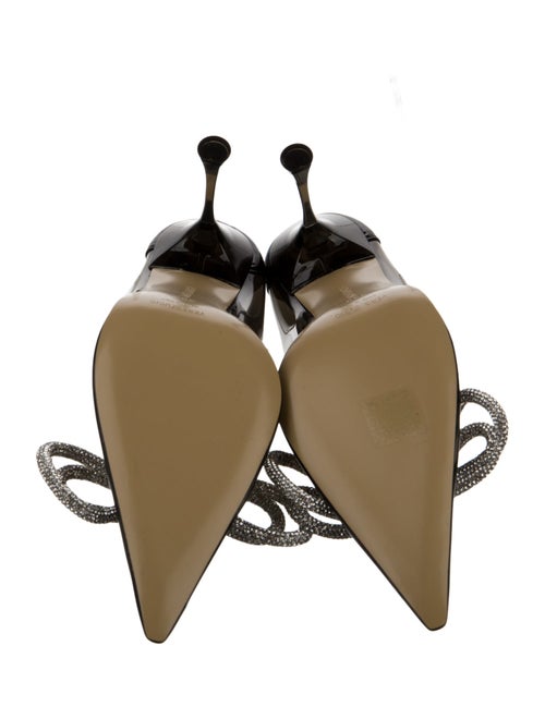 Mach & Mach PVC Crystal Embellishments Pumps
