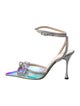 Mach & Mach PVC Bow Accents Slingback Pumps