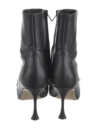 Mach & Mach Leather Bow Accents Boots