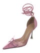Mach & Mach PVC Crystal Embellishments D'Orsay Pumps