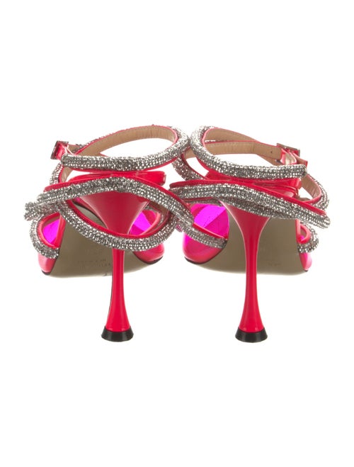 Mach & Mach PVC Bow Accents Slingback Pumps