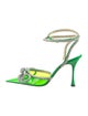 Mach & Mach PVC Bow Accents Slingback Pumps