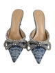 Mach & Mach Satin Printed Mules
