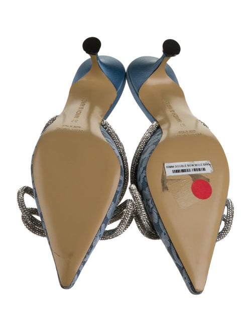 Mach & Mach Satin Printed Mules