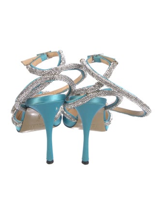 Mach & Mach Satin Bow Accents D'Orsay Pumps