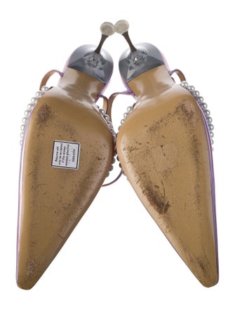 Mach & Mach Patent Leather Slingback Pumps